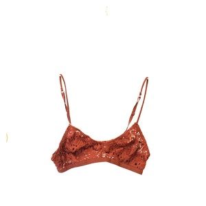 dark red bralette